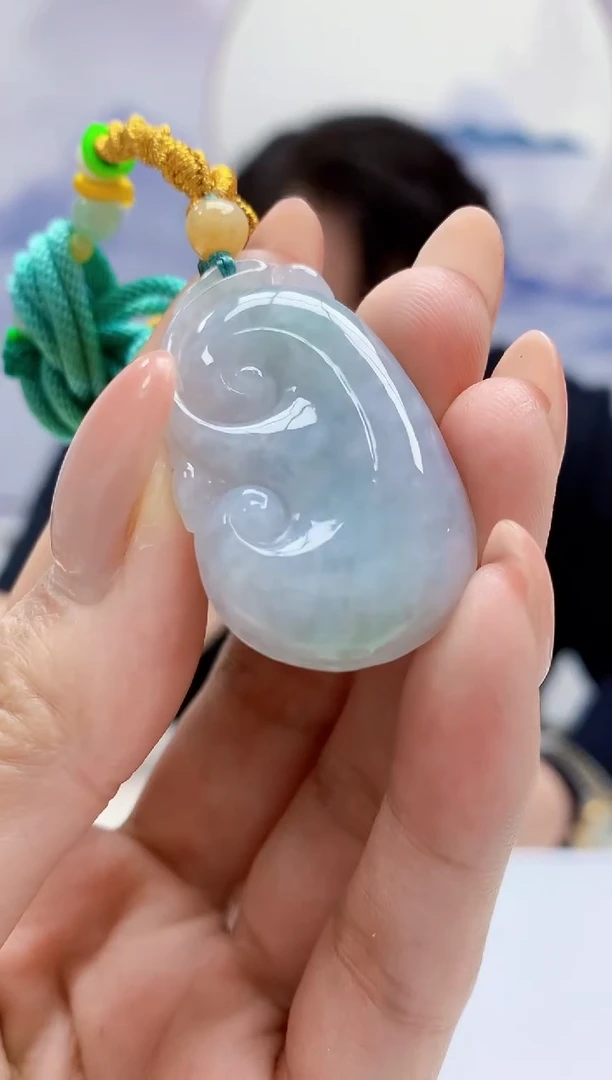 翡翠未镶嵌颈饰5060MM-jj挂件2