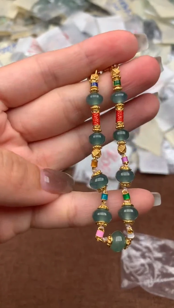 银S925镶嵌挂件翡翠—