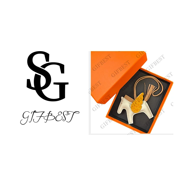 H-Liz2025进口羊皮鳄鱼皮小马挂件女士包包配饰2085H-手缝小马