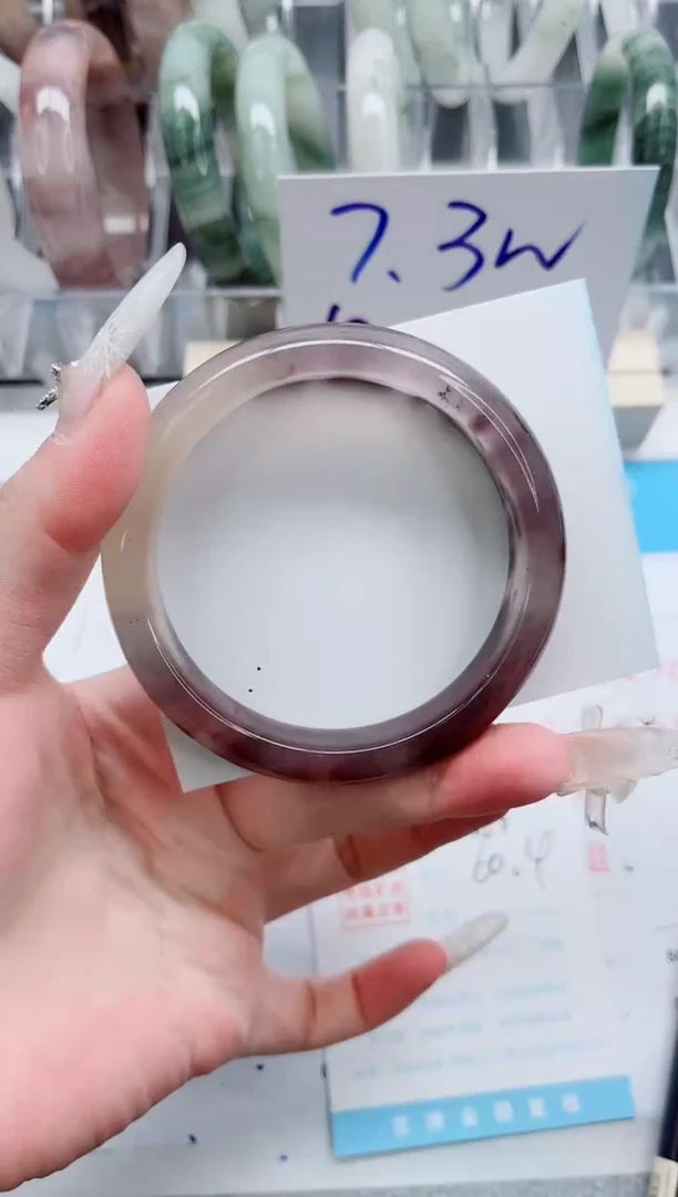 【闪购商品】石英质玉手镯未镶嵌A286-60.4