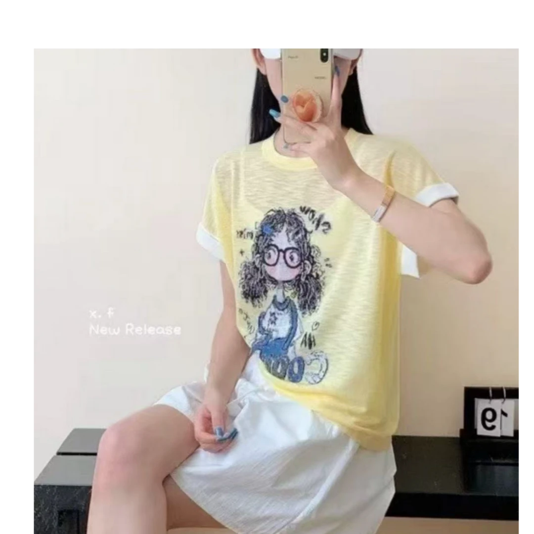 晴晴家~可爱风小女孩-夏季爆款！时尚休闲百搭上衣