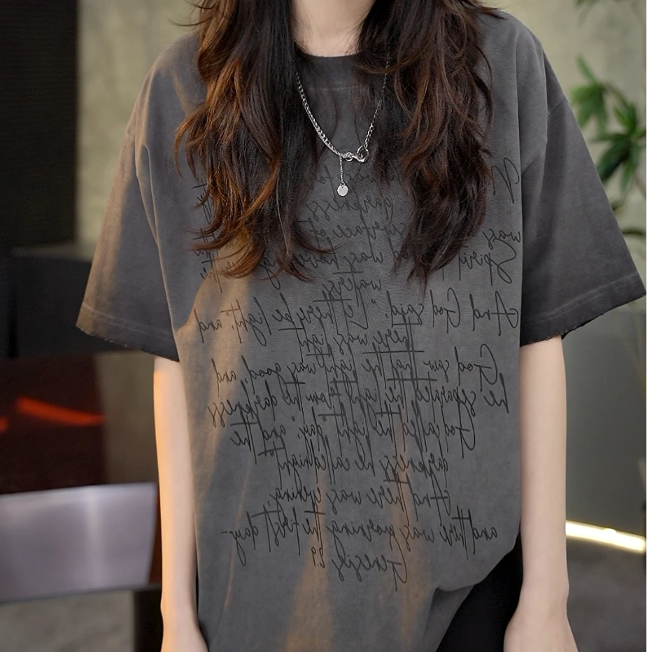 【黛仪专属】短袖T恤夏季休闲百搭男女同款圆领S256151