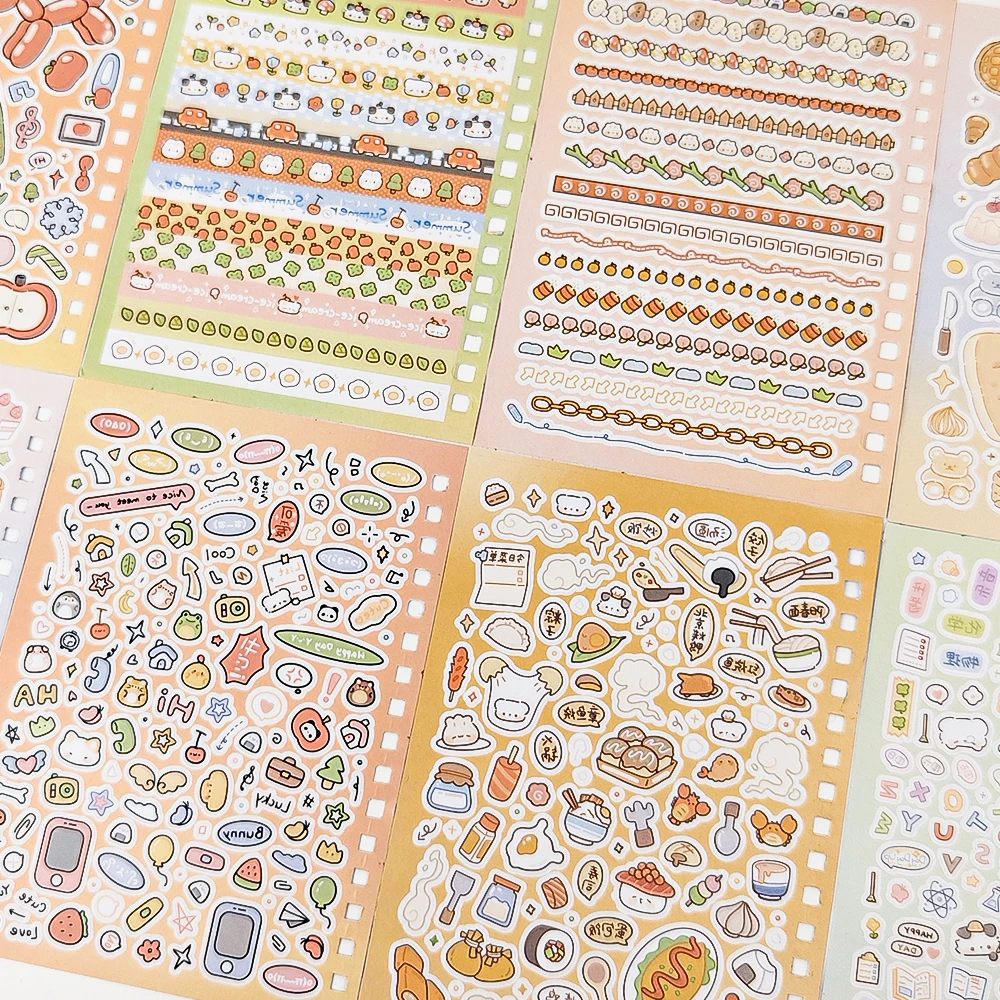 小鼻噶贴纸书可爱卡通素材本涂鸦风高颜值模切手工diy咕卡贴纸