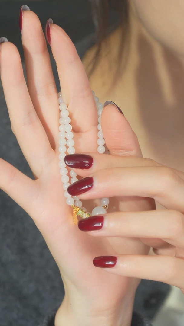 【闪购商品】和田玉手串18K金镶嵌242309