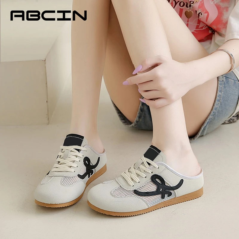ABCIN半拖德训鞋低跟平底舒适休闲春季新款女鞋时尚百搭XFA309