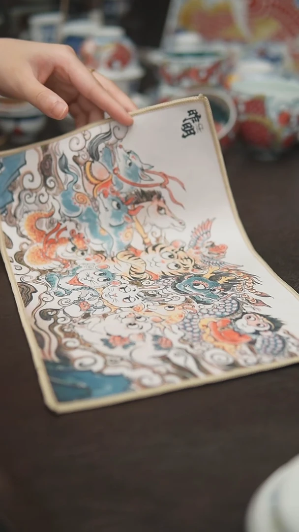 宠粉福利价        十二生肖茶巾