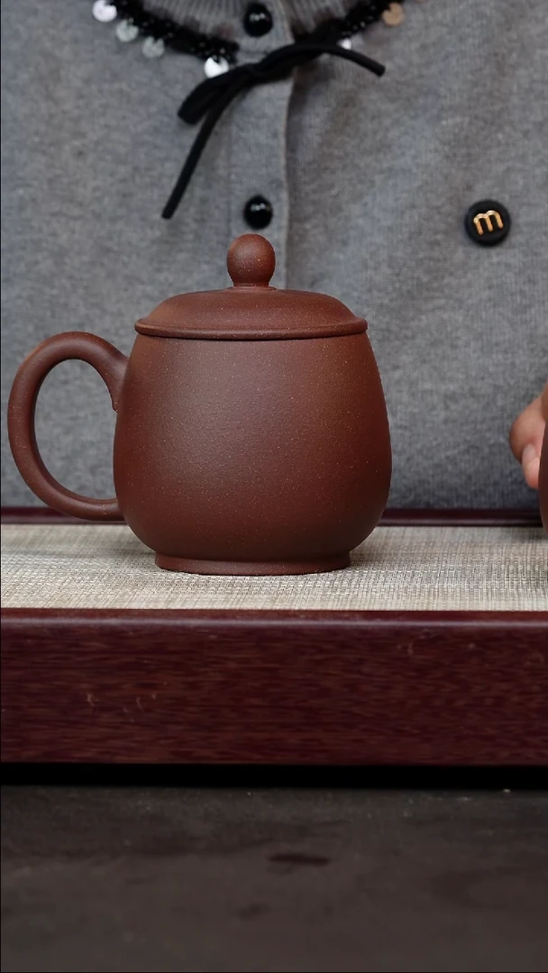 茶杯紫砂紫泥潘仕杯