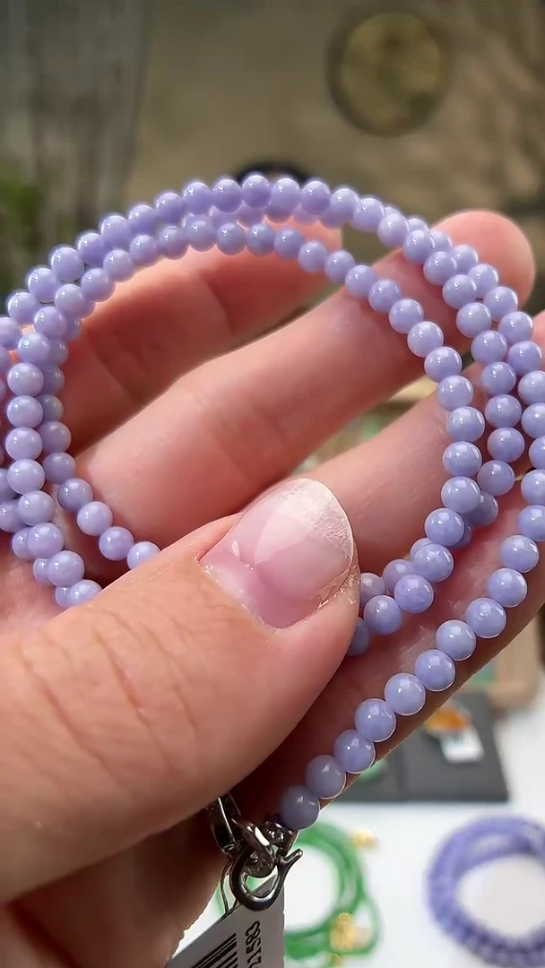 颈饰未镶嵌翡翠珠链