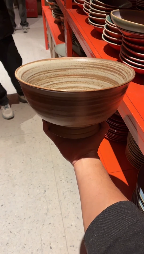 瓷片11寸反边高足大汤碗（福利款）