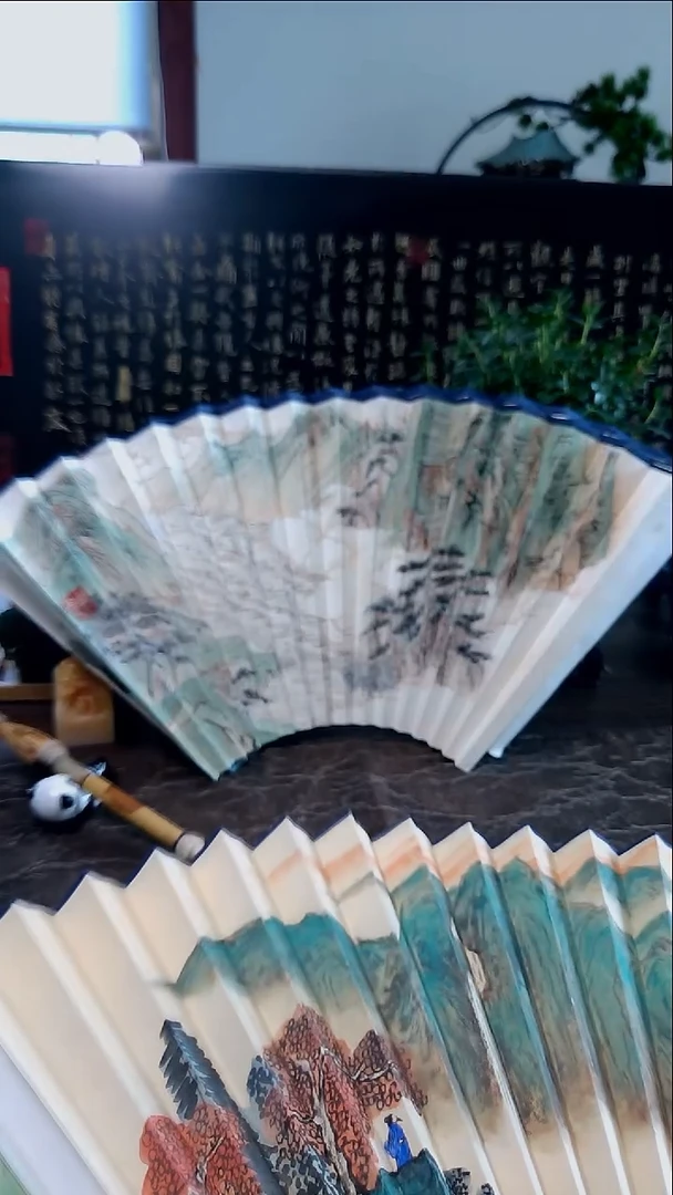 扇子手绘扇面95寸2.0排口16方