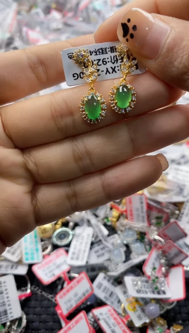 银S925镶嵌戒指翡翠11111111    3