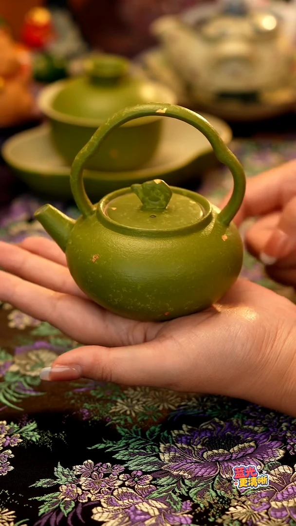 青桔云朵提梁壶·····