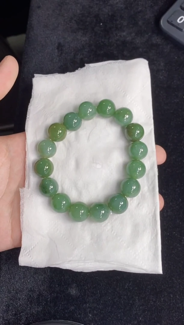 未镶嵌手串翡翠162号链接天然缅甸A货翡翠一物一证