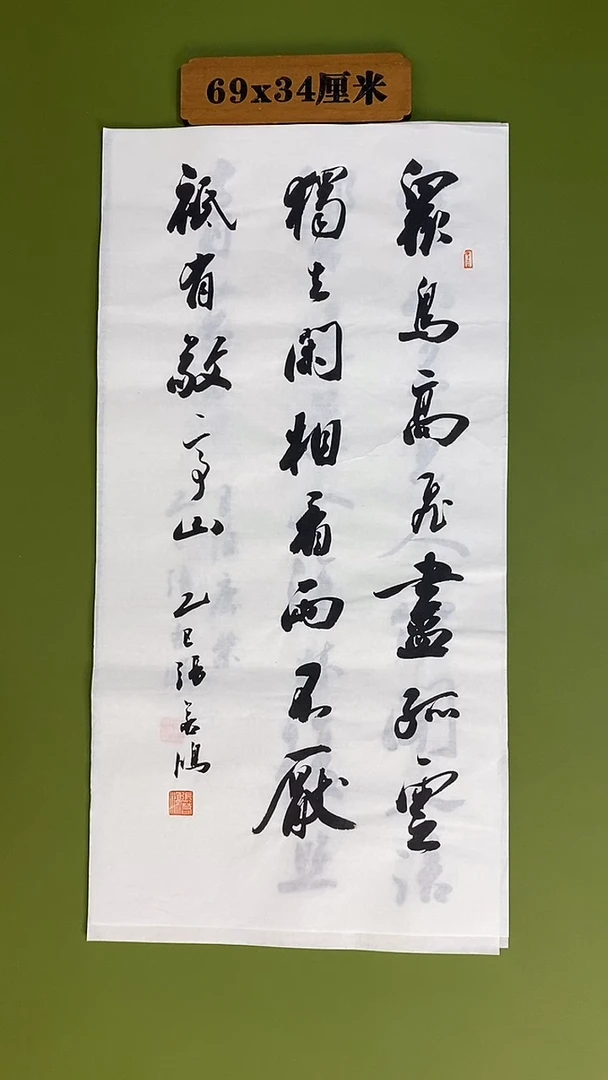 书法书法 张若鸿 尺寸69cm*34cm