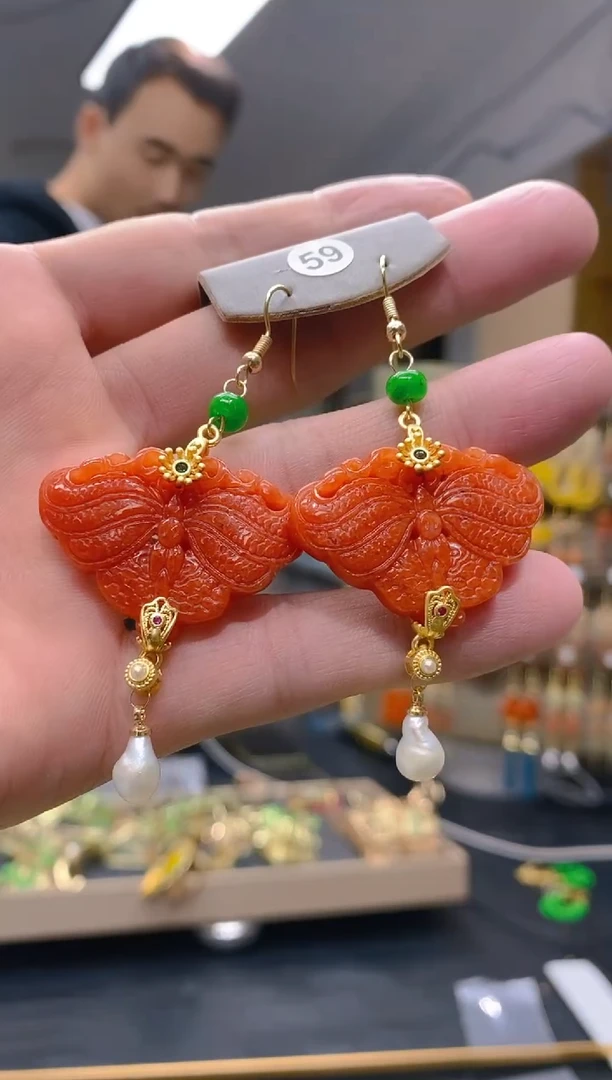 【闪购商品】翡翠耳饰合金188翡翠耳钩