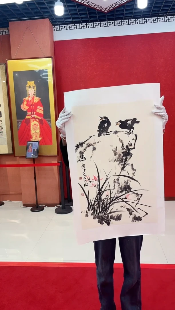 【闪购商品】国画国画道一老师亲笔绘画作品D3