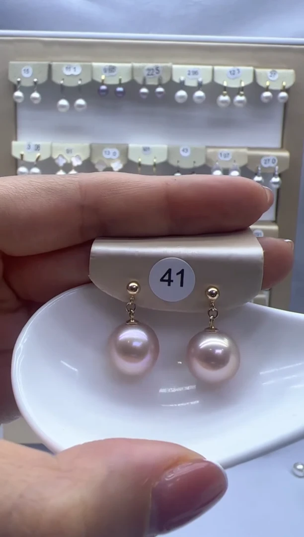 【闪购商品】淡水珍珠耳饰银S925镶嵌41