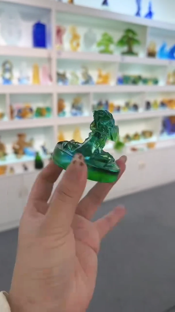 手工艺品琉璃知了盖制