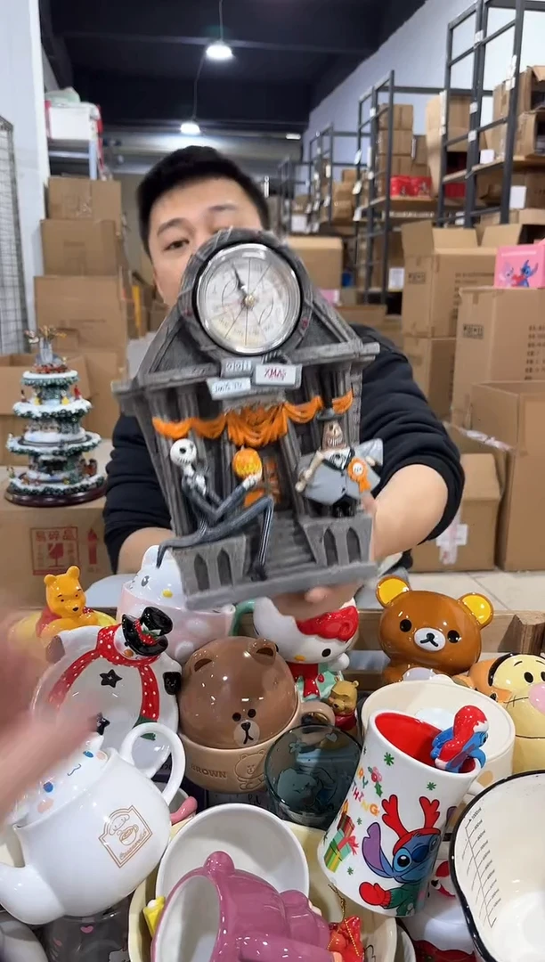 瓷片杰克时钟钱罐