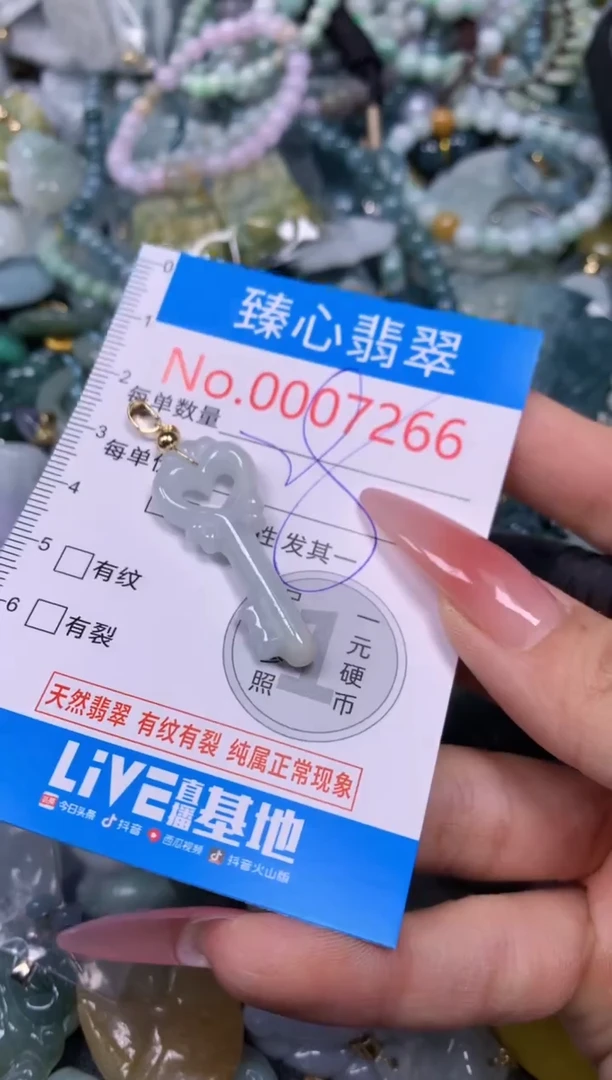 【闪购商品】翡翠颈饰未镶嵌含绳0007266