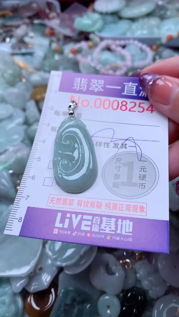 翡翠未镶嵌吊坠(不含链)8254