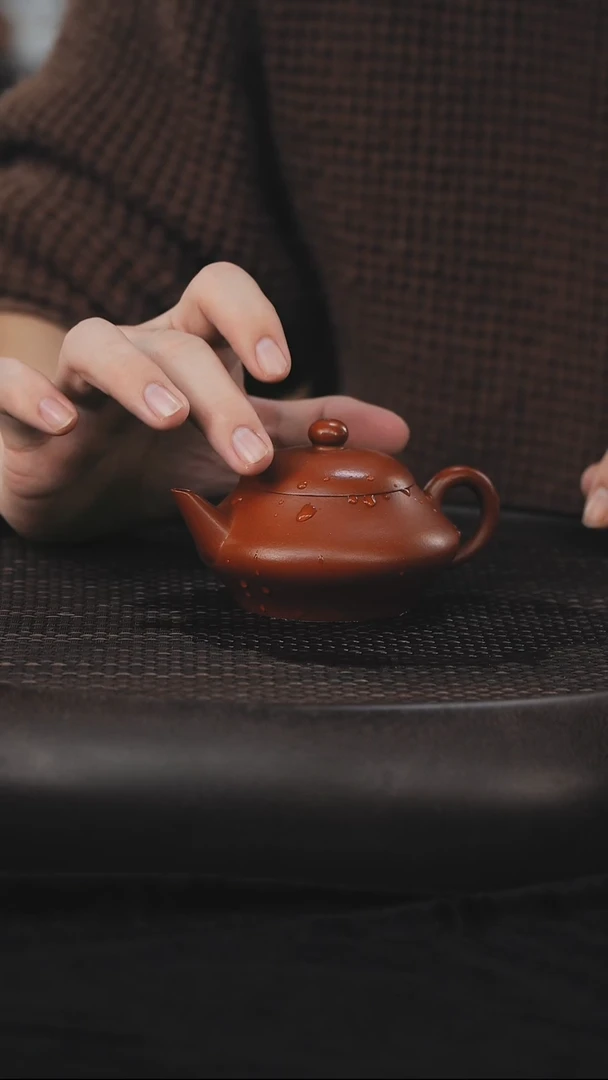 茶壶紫砂明式水皮 朱泥