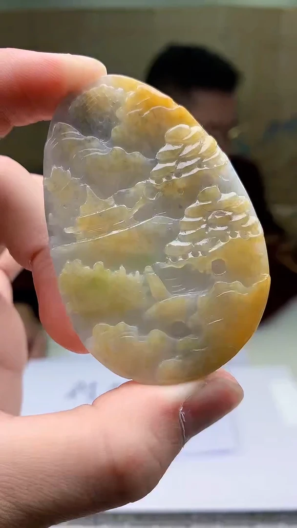 【闪购商品】定制翡翠未镶嵌5152bb-毛货挂件19