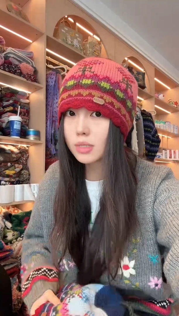羊毛红色爱心树58头围