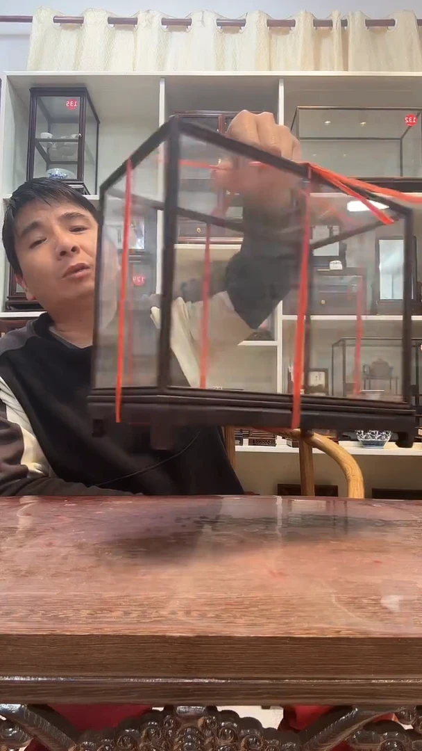 卢氏黑黄檀（大叶紫檀）涵*玻璃罩072