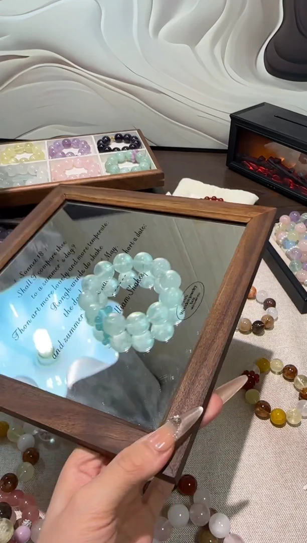 未镶嵌手串水晶薄荷曼播