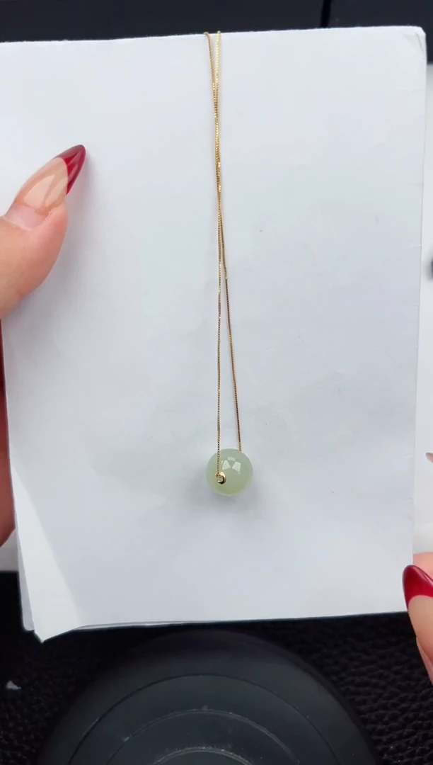 【闪购商品】和田玉吊坠(赠链)未镶嵌116微色差T转运珠