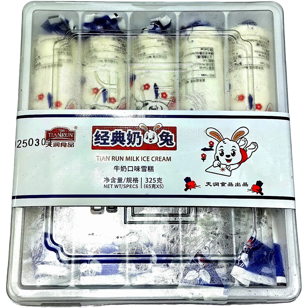 【整盒5支】天润奶白兔雪糕65g/支*5支雪糕同城送