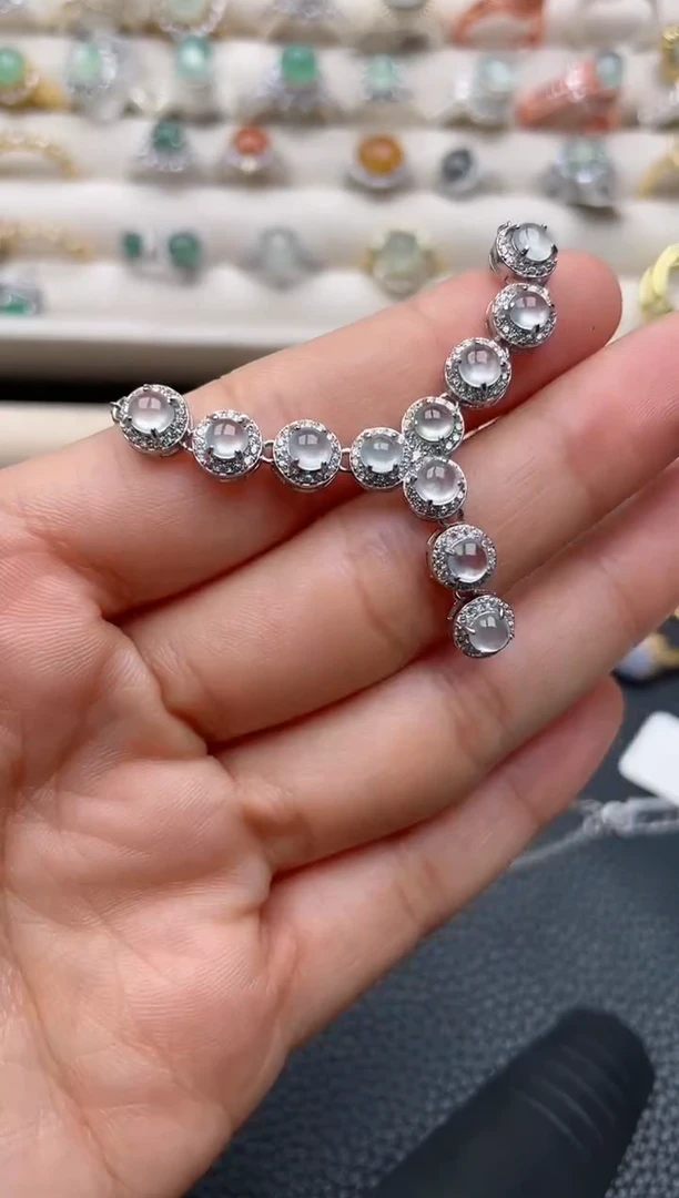 【闪购商品】翡翠戒指银S925镶嵌1111111111  8