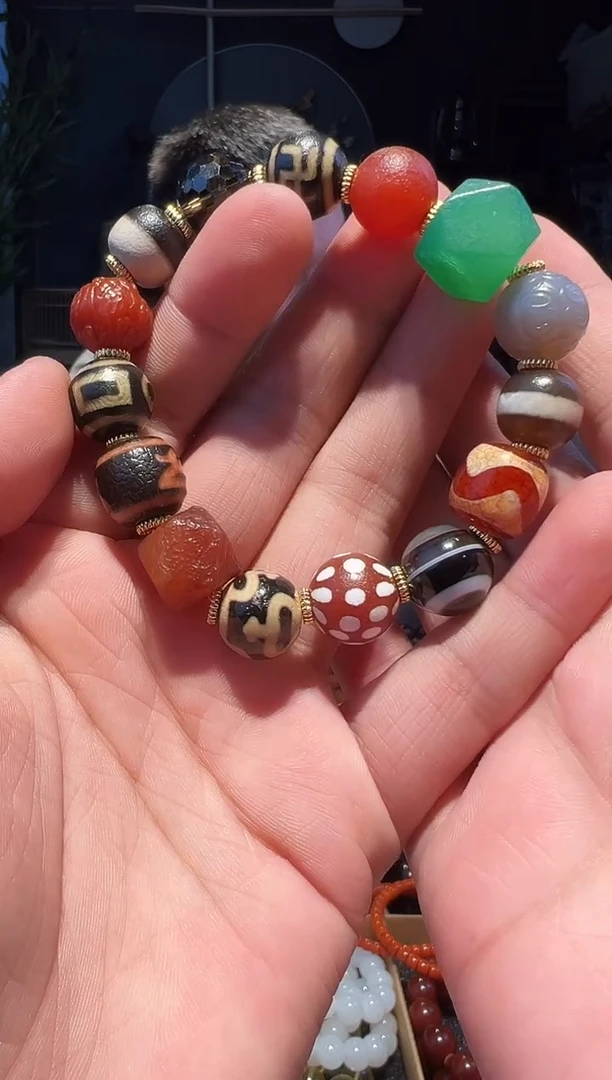 【闪购商品】玛瑙/玉髓手串未镶嵌多宝串