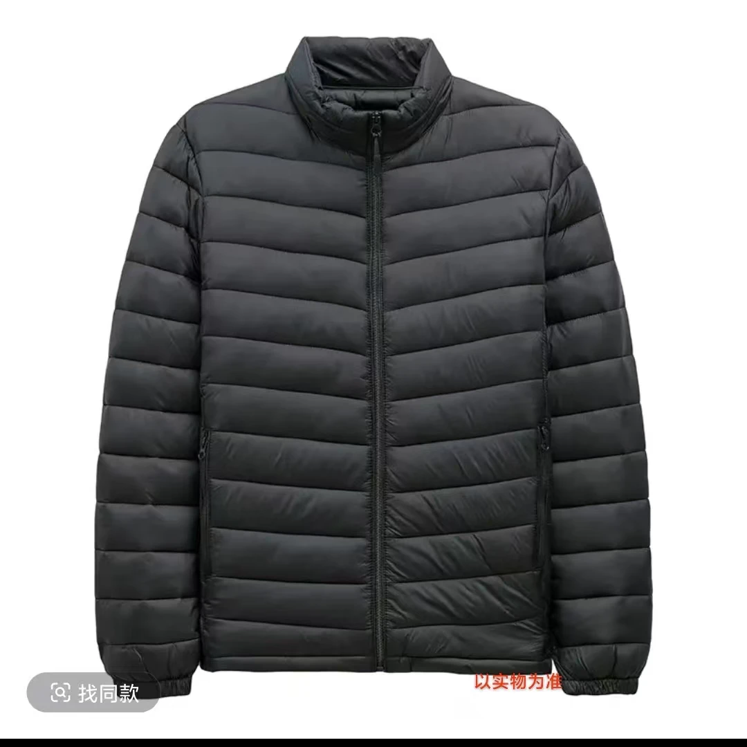 1129#冬季男款立领保暖短款修身型棉衣棉服简约轻薄休闲百搭