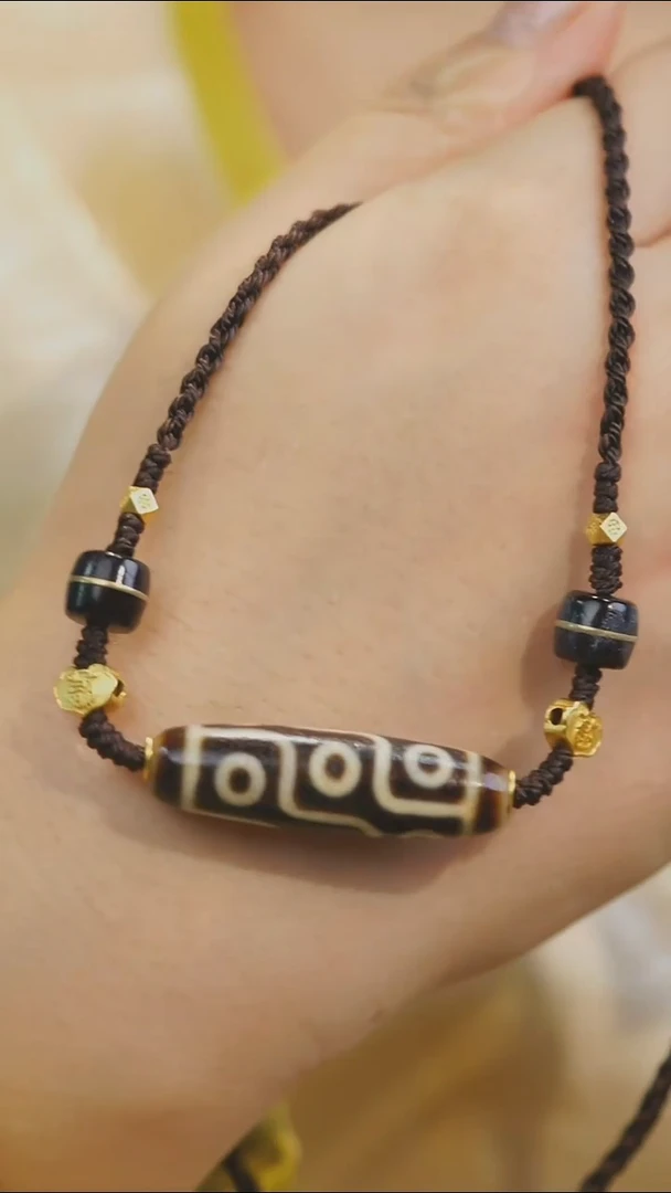 玛瑙/玉髓项链未镶嵌多样性发其一 9眼