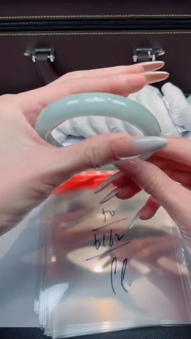 未镶嵌手镯翡翠默认有瑕，no退换-50