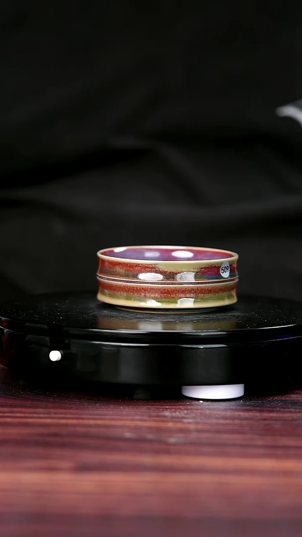 壶509#盼龙窑一级品原矿钧瓷竹节普洱杯