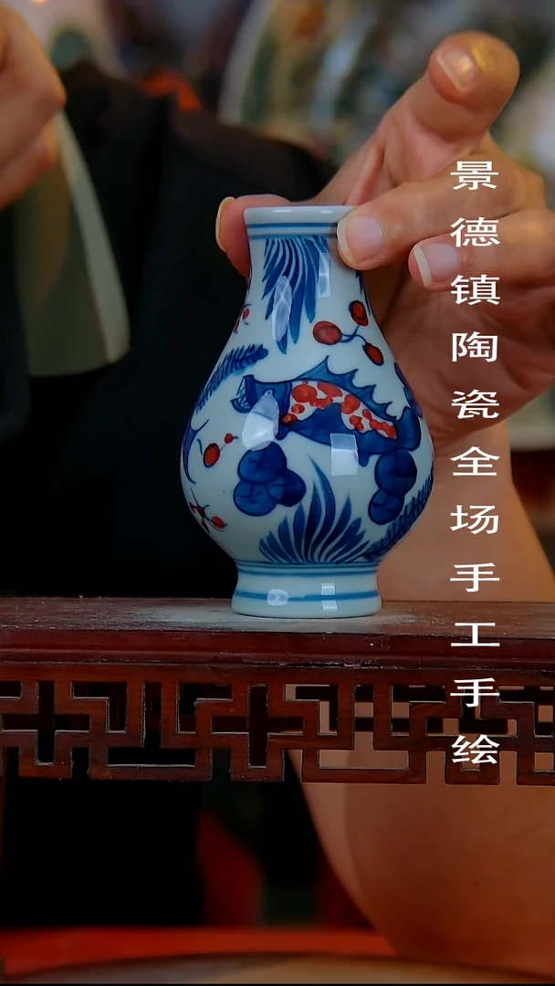 摆件手景德镇陶瓷 全场手工绘
