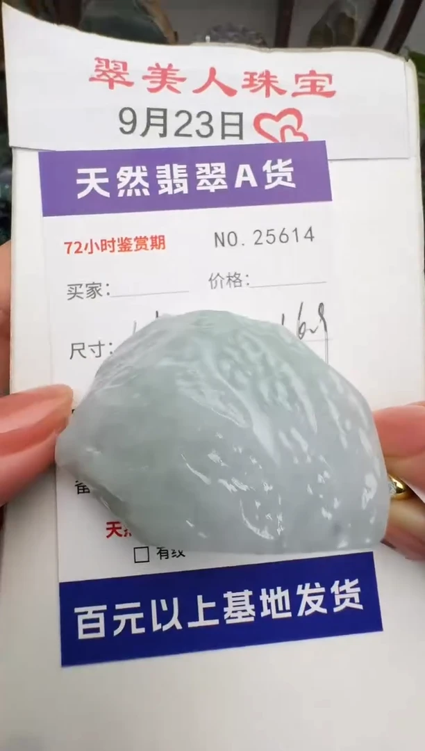 颈饰未镶嵌翡翠原石25614