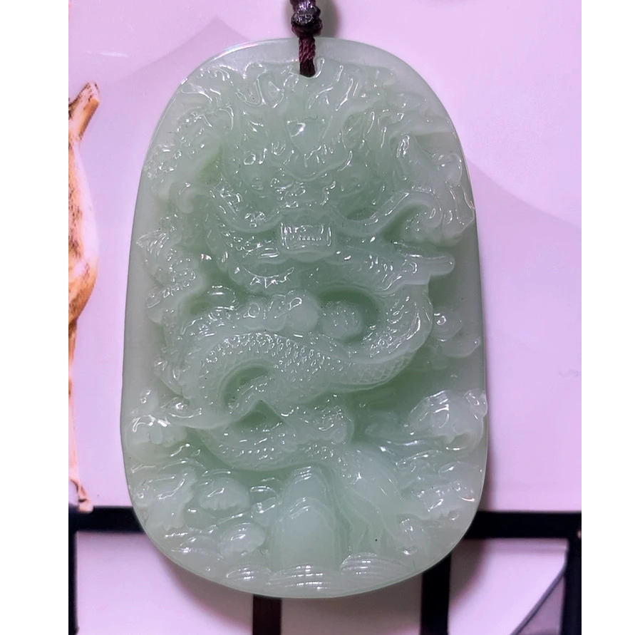 时尚百搭款浅绿色龙牌男女同款百搭款精雕款