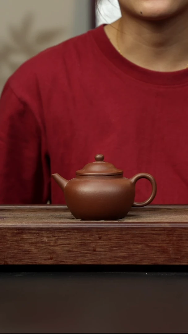 紫砂茶壶底槽清 笠帽水平 全手工