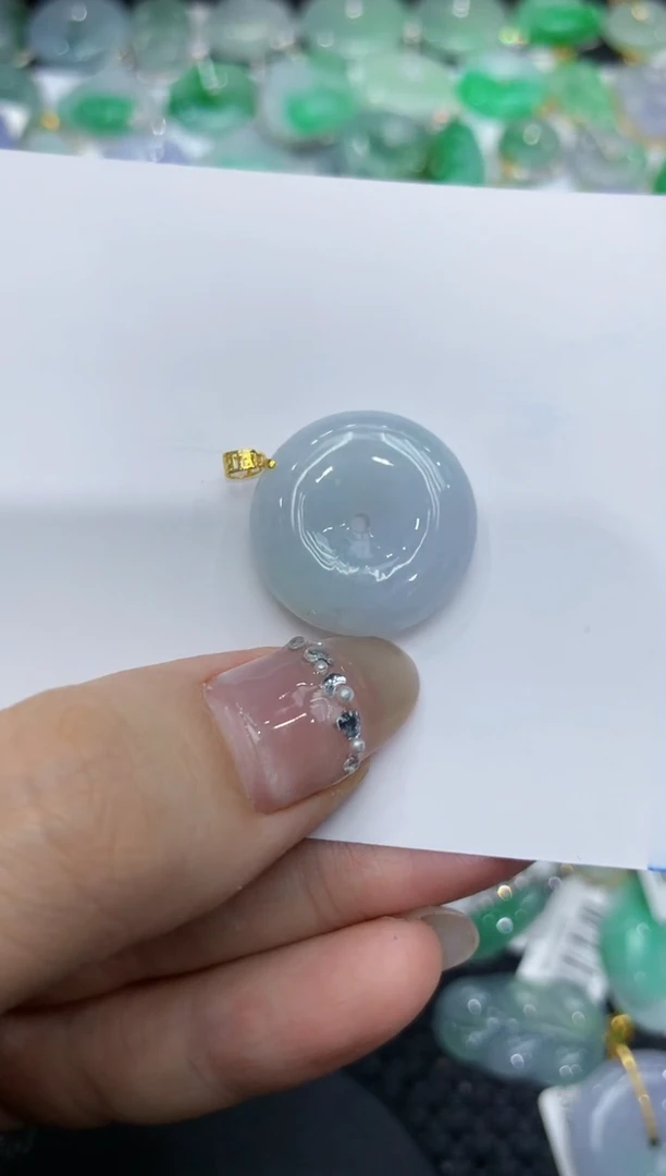 【闪购商品】翡翠颈饰18K金镶嵌222222222