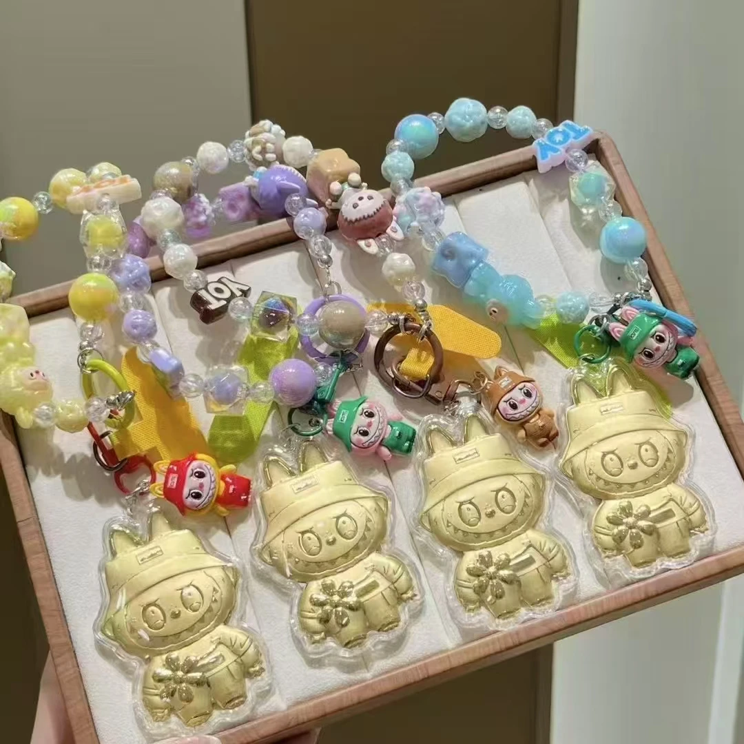 【黄金带证书】拉布布黄金钥匙扣挂件20mg黄金轻奢饰品可爱创意