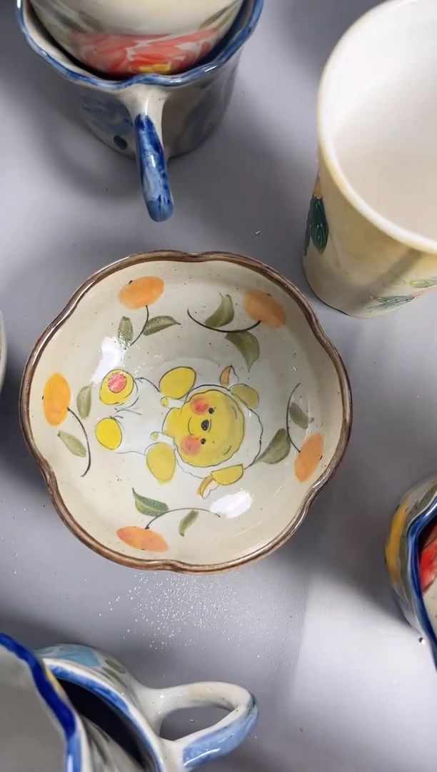 【闪购商品】瓷片手绘高温釉下彩