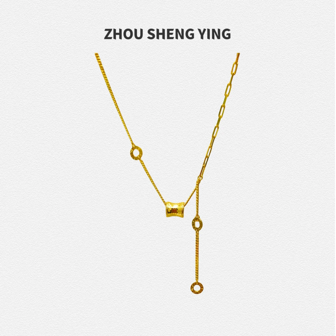 坠链均足银 （小蛮腰套链）小众轻奢时尚简约精致设计款618爆款