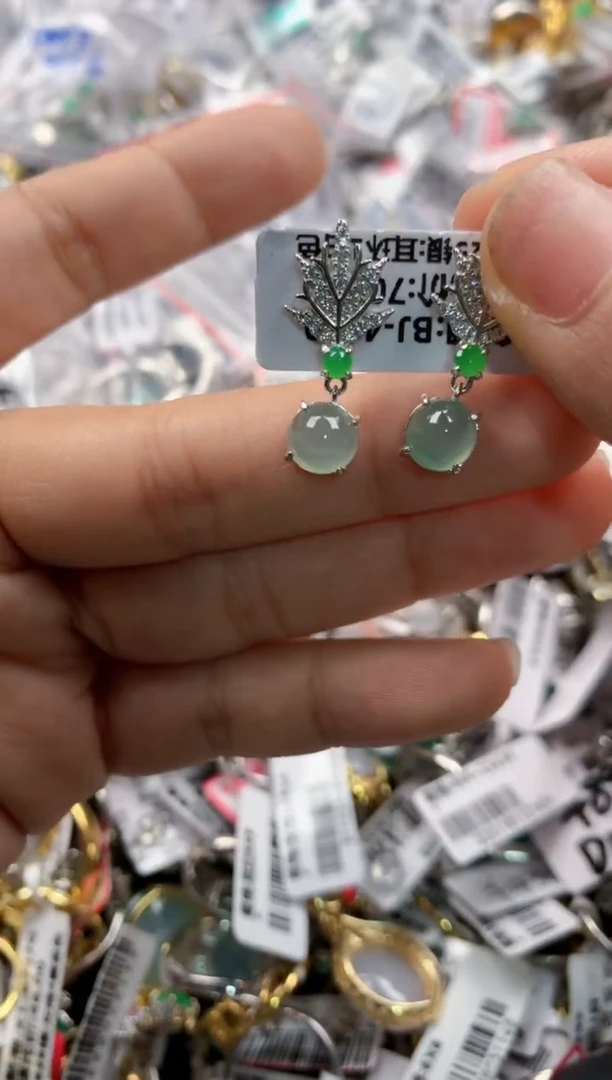 银S925镶嵌戒指翡翠333    6