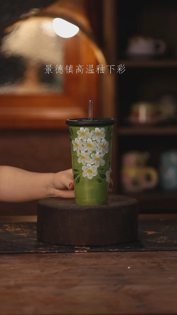 陶瓷景德镇高温釉下手绘陶瓷107