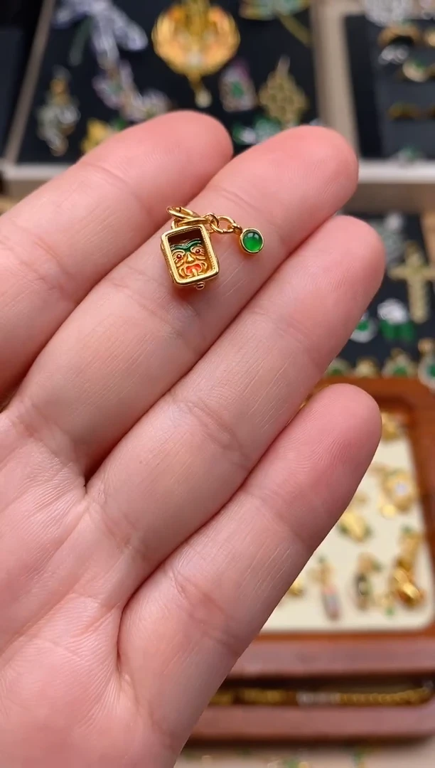 【闪购商品】翡翠颈饰银S925镶嵌扎基拉姆