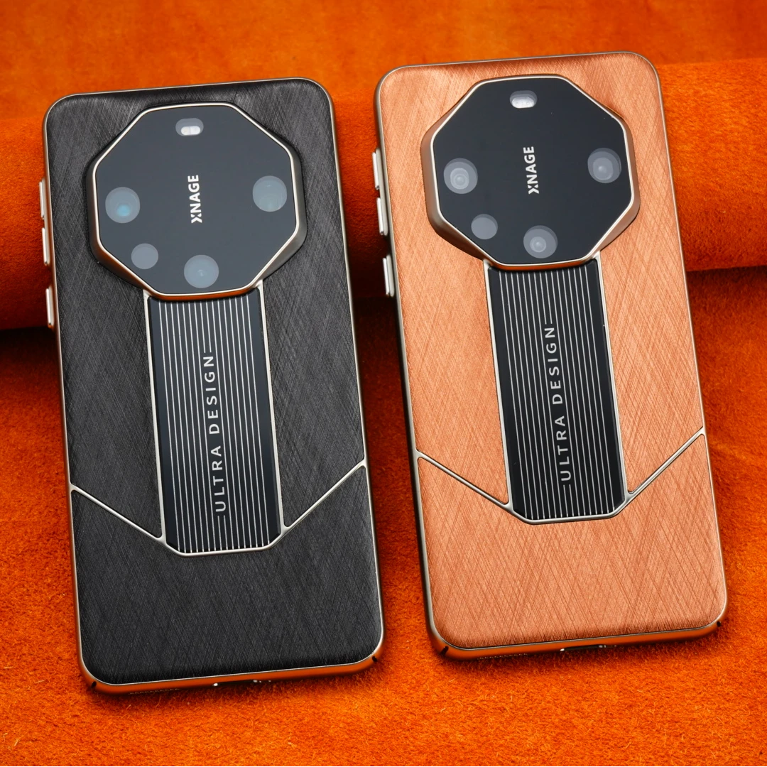 适用华为Mate70Pro+新款秒变锦丝纹手机壳高档男Mate60RS精孔防摔